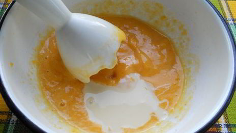 домашнее персиковое мороженое