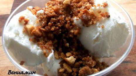 хрустящая пряничная крошка для мороженого