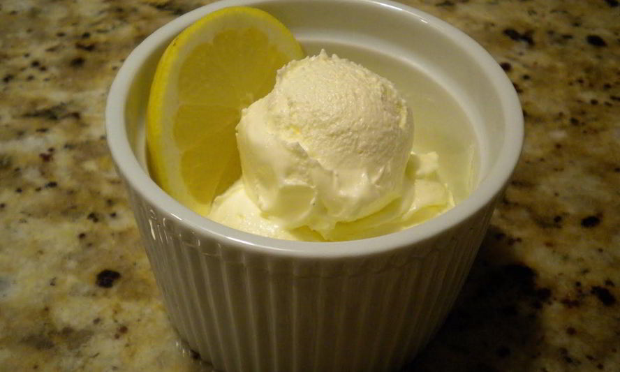 Рецепт лимонного мороженого
