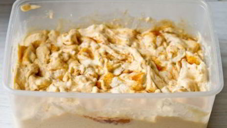 мороженое из хурмы с кардамоном и медом