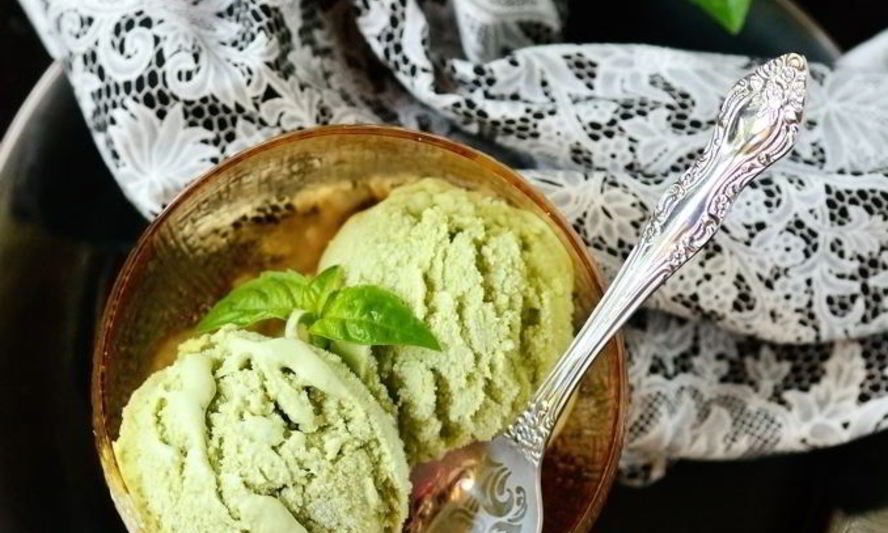 Рецепт мороженого с базиликом