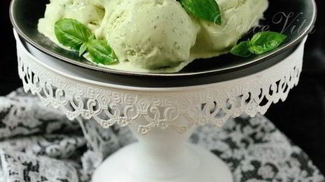 мороженое с базиликом