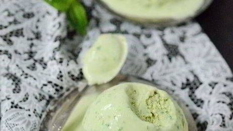 мороженое с базиликом