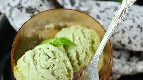 мороженое с базиликом