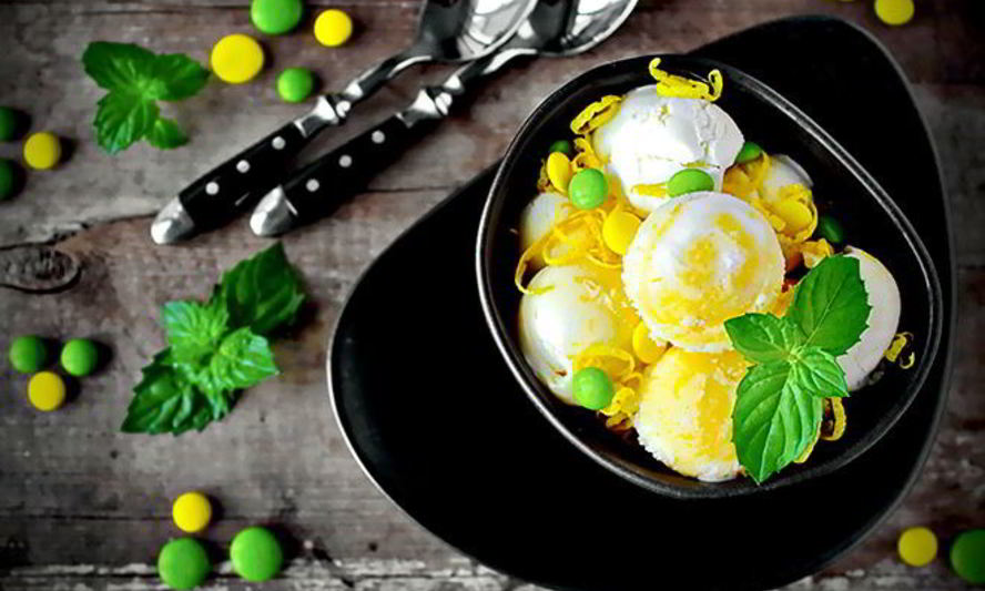 Рецепт мороженого с заварным лимонным кремом