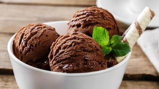 Мороженое со вкусом кофе