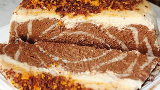 Мраморное мороженое Три вкуса