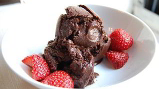 Постное шоколадное мороженое