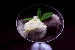 Шоколадное и мятное мороженое