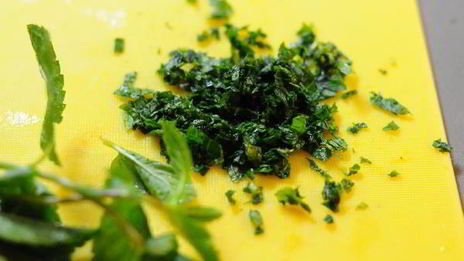 шоколадное и мятное мороженое