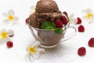 Шоколадное мороженое