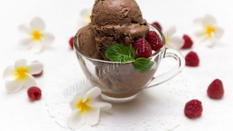 шоколадное мороженое