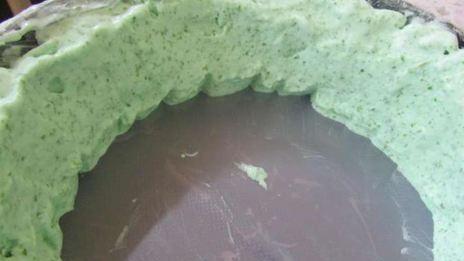 торт-мороженое арбуз