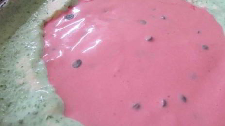 торт-мороженое арбуз