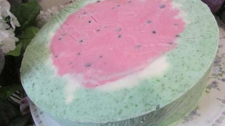 торт-мороженое арбуз