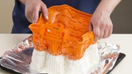 торт-мороженое песочный замок