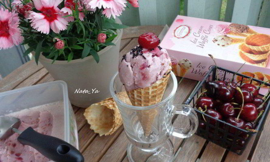 Рецепт вишневого мороженого