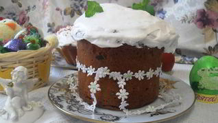 Ароматный кулич с мятой