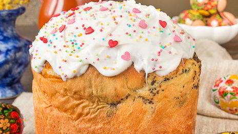 ажурный маковый кулич