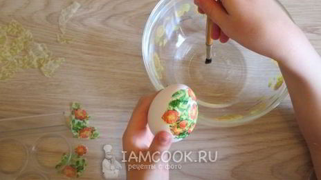 декупаж пасхальных яиц
