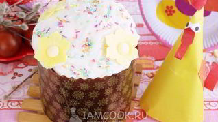 Кулич на французском тесте