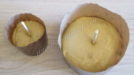 кулич на французском тесте