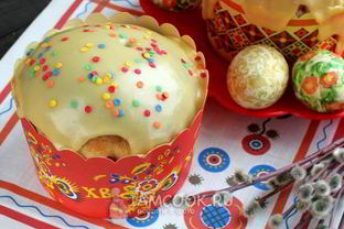 Кулич на сметане с цукатами