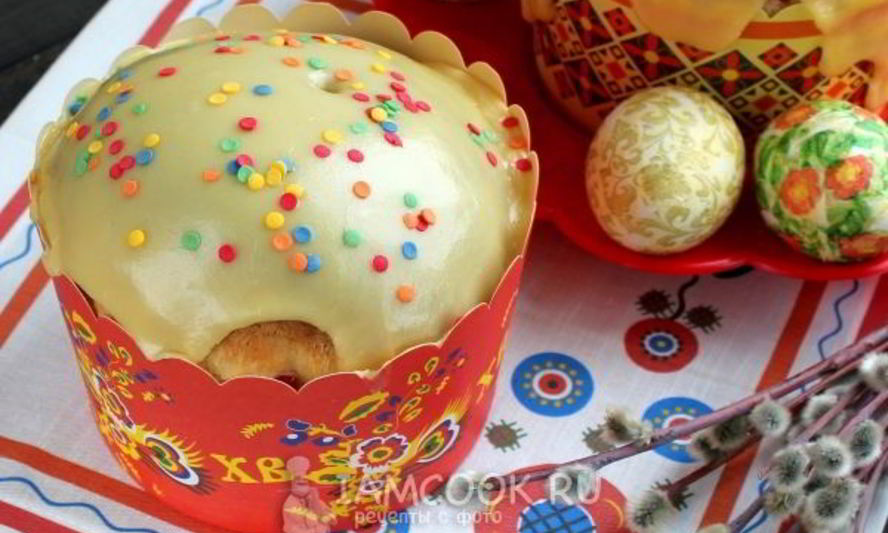 Рецепт кулича на сметане с цукатами