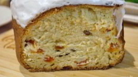 кулич пасхальный в хлебопечке