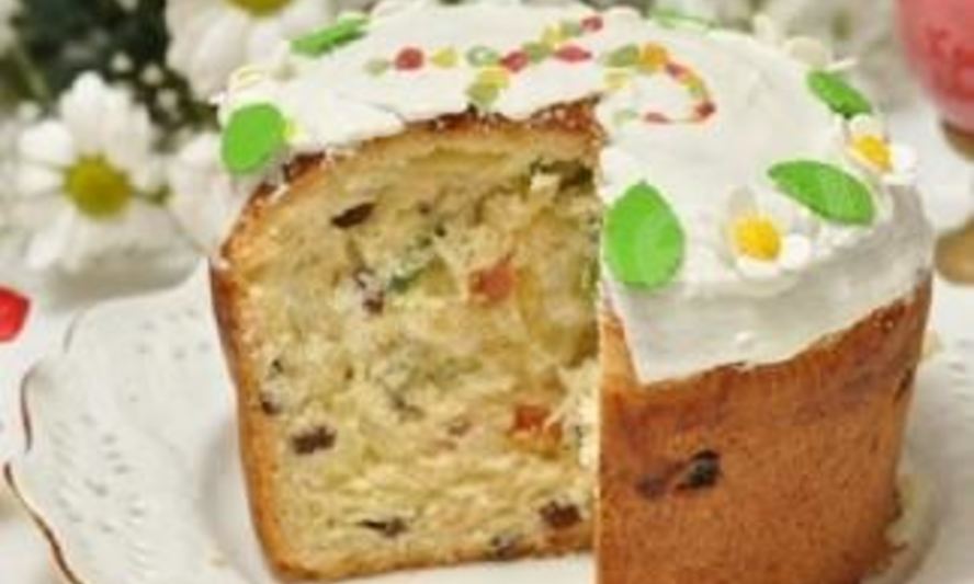 Рецепт кулича с изюмом и цукатами
