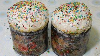 Кулич с изюмом