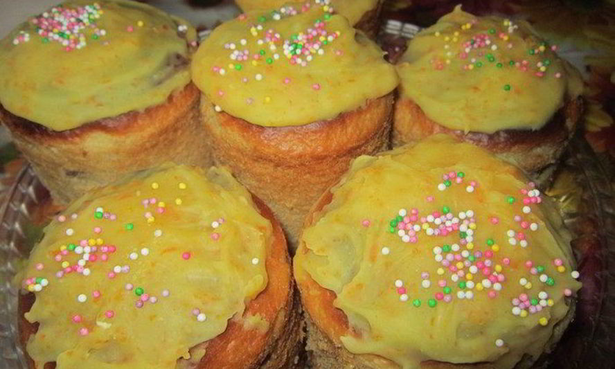 Рецепт кулича с мандариновой глазурью