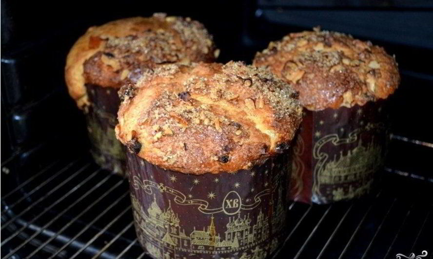 Рецепт кулича с орехами