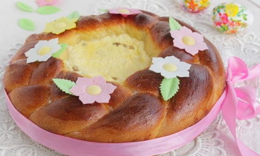 Рецепт кулича с творожной начинкой