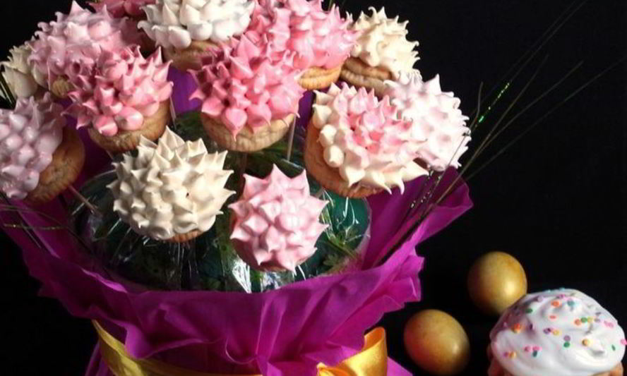 Рецепт куличиков пасхальный букет