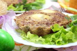 Мясное суфле с яйцом Пасхальное