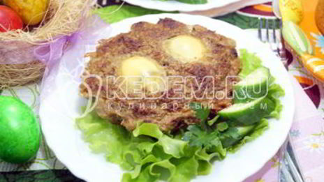 мясное суфле с яйцом пасхальное