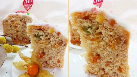 нежный заварной кулич