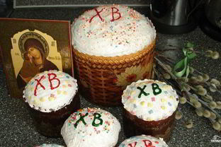 Пасха из венского теста