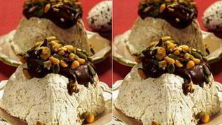 Пасха с горьким шоколадом и орехами