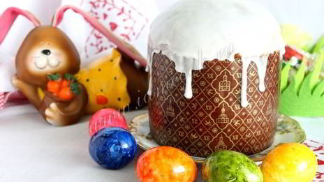 пасхальный кулич на сгущенном молоке