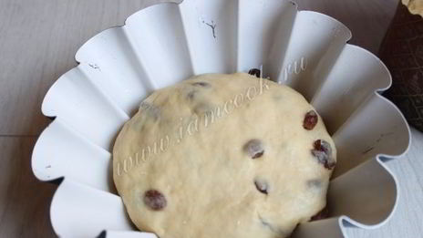 пасхальный кулич на сгущенном молоке