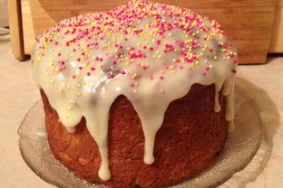 Пасхальный кулич на сливках