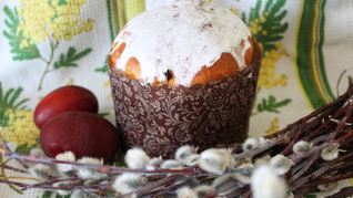 Пасхальный кулич на сухих дрожжах в духовке