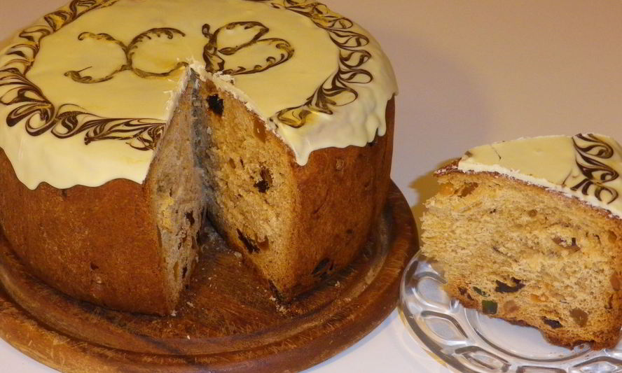 Рецепт пасхального кулича с изюмом и цукатами