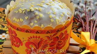 Пасхальный творожный кулич