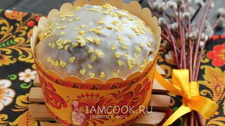 пасхальный творожный кулич