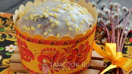 пасхальный творожный кулич
