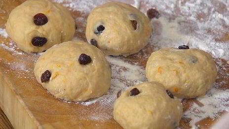 пасхальные булочки с творогом