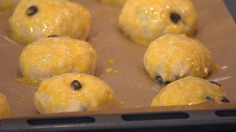 пасхальные булочки с творогом